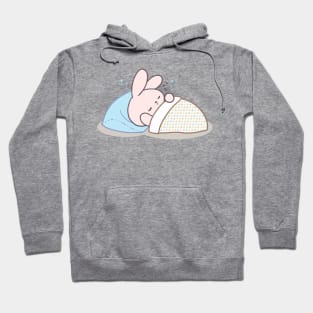 Cute rabbit bunny sleeping Hoodie